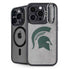 Michigan State University Grey Spartans Logo iPhone 15 Pro Kickstand Case